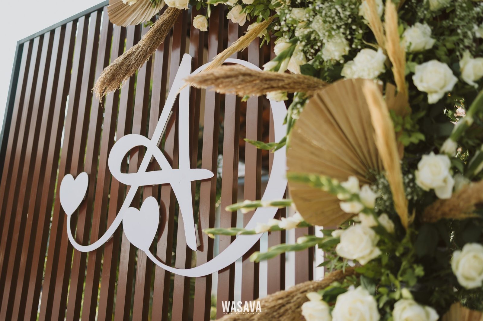 Hand-Sculpted Monogram Florals — floral craft by Wasava Wedding Planners at Wasava Atelier, Kannur, Kerala