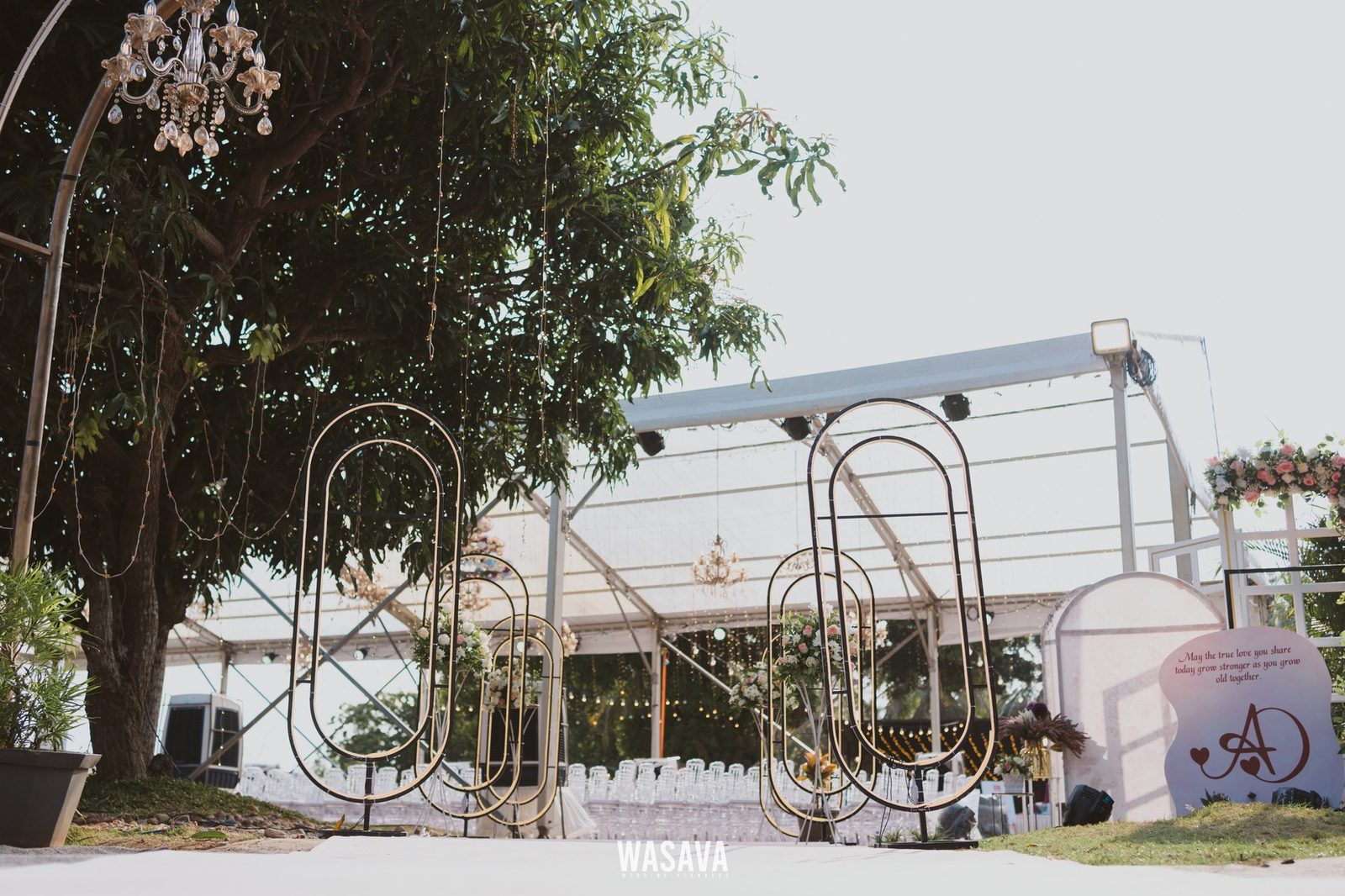 Open-Air Ceremony Frame — stage & decor by Wasava Wedding Planners at Burnacherry, Kannur, Kannur, Kerala