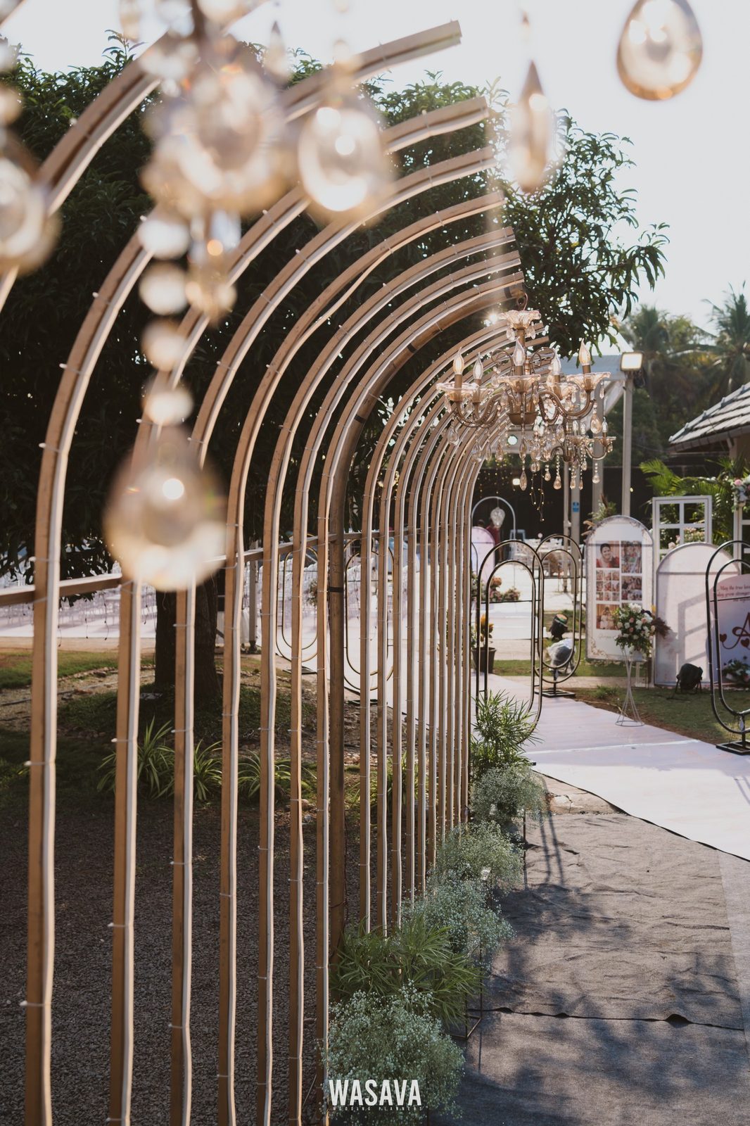 Pearl Corridor Walkway — banquet & reception by Wasava Wedding Planners at Wasava Cliff House, Kannur, Kerala